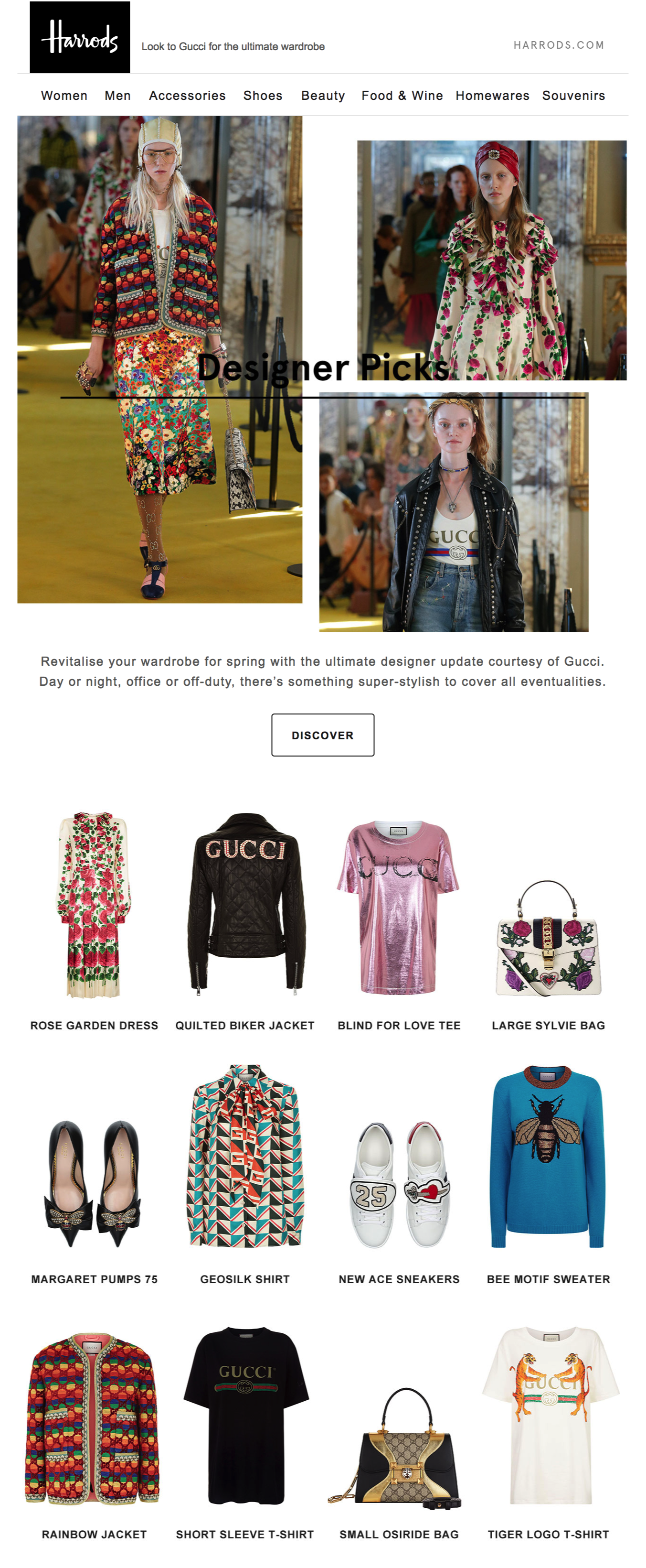 Harrods brand preference Gucci