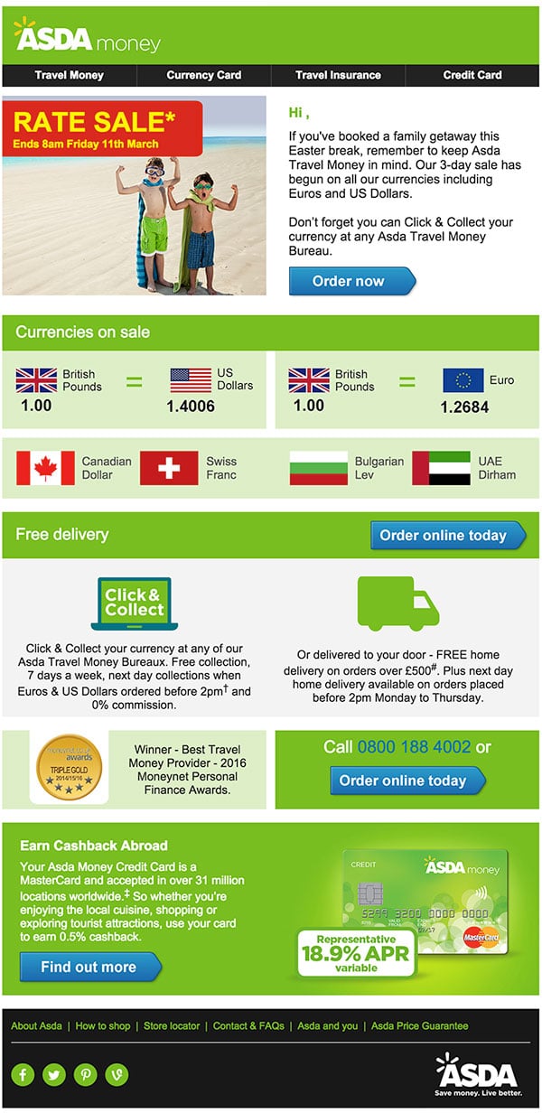 In the spotlight ASDA Live Currency Tag