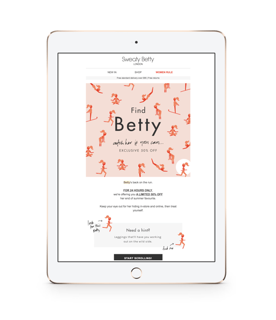 Sweaty Betty ipad